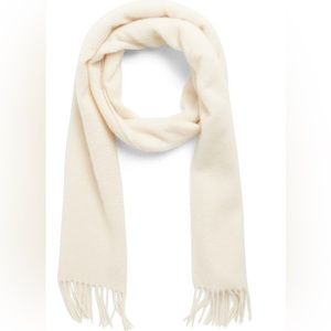 Solid Cashmere Scarf Ivory Color